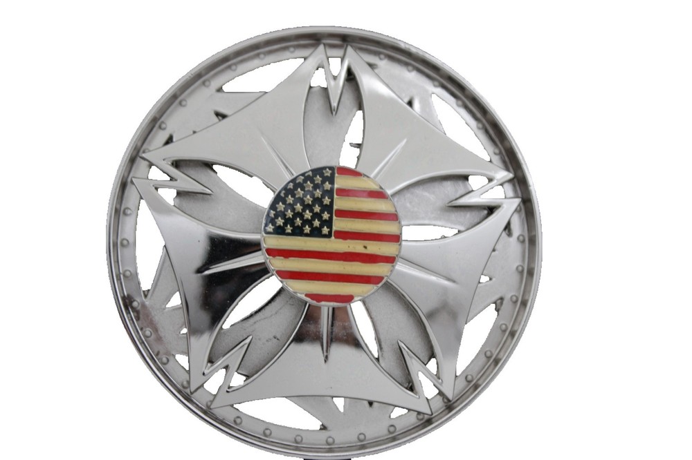 Men Women Silver Metal Buckle Spinning USA Flag United States America Hip Hop