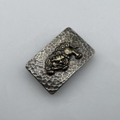 Vintage Old Silver Buckle,Mythology Kirin- Auspicious Beast,Belt Hardwares