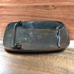 Western Native Engraved Turquoise Abalone Inlay Semi Truck Cowboy Belt Buckle
