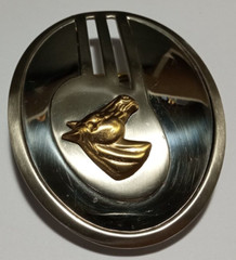 Justin Nickel Silver Horse Head 89N Belt Buckle 2.5 x 3.5 Inch Horses