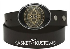 Tarot Pentagram Belt Buckle – Moon Sun and Stars Magic Symbol Buckle – 614-SO