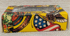 New w/Tags Ed Hardy Metal Belt Buckle Death or Glory Skull & Dagger 260448G