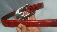 Barry Kieselstein cord sterling moon buckle Billy Martin&rsquo;s alligator belt