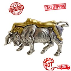 Western Unique Buckle Cowboy Cowgirl Lady Bull Engraved Belt Buckle fits 1-1/2&Prime;