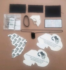 NEW Famous Stars & Straps BELT BUCKLE Patches KEYCHAIN Dog Tag STICKERS fsas LOT