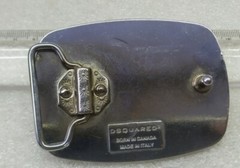 RARE DSQUARED2 MEN UNISEX BELT BUCKLE METAL .