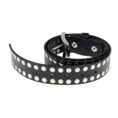 Milwaukee Leather MP7100 Men&rsquo;s Studded Genuine Leather Belt for Biker w/ Buckle
