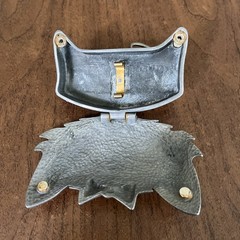lucky 13 Apparel Y2K belt buckle cat Secret Compartment Rare!! Goth Emo