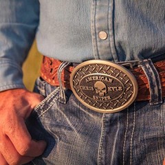 Montana Silversmiths Attitude Officially Licensed Chris Kyle Western Belt Buckle