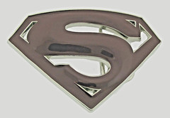 Superman Belt Buckle DC Comics Original Superhero Cosplay Costume Burgundy Metal