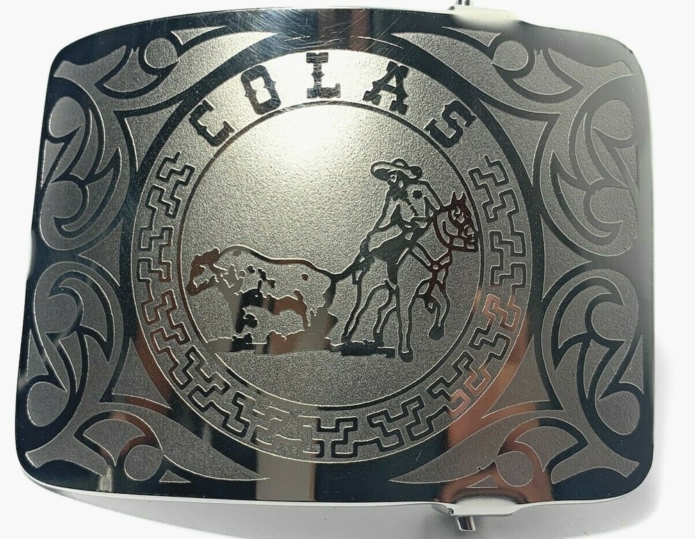 MEXICAN CHARRO WESTERN BELT BUCKLE. HEBILLA CHARRA COLEADERO CHARRO GEAR