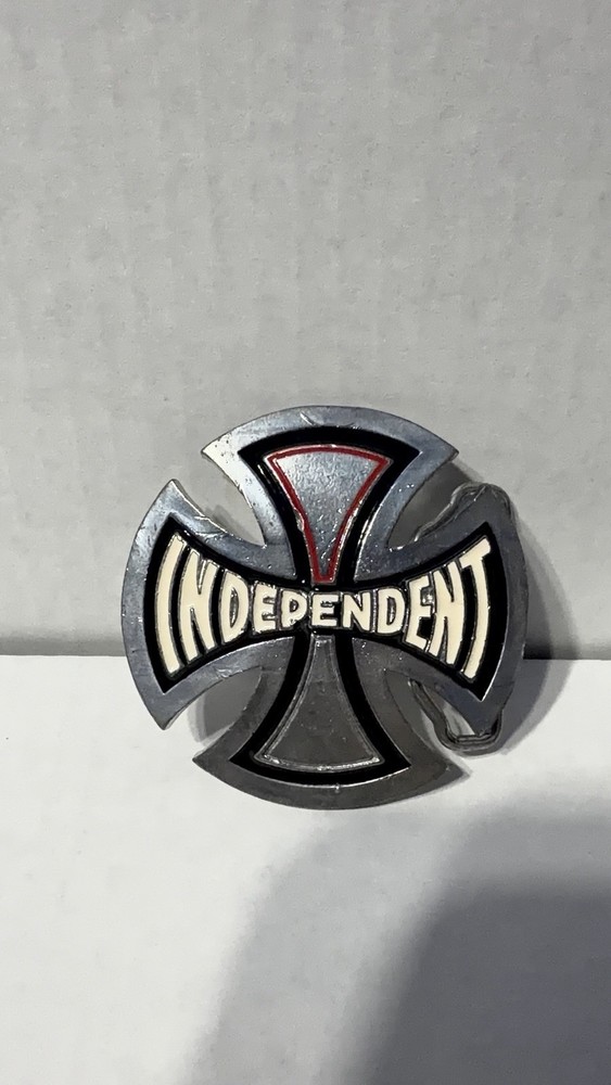 INDEPENDENT TRUCK CO – Belt Buckle Silver/Black/White/Red 2000s USA Made🇺🇸