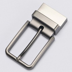 Men Alloy Metal Belt Buckle Rectangular Pin Buckle Belt Head Replacements