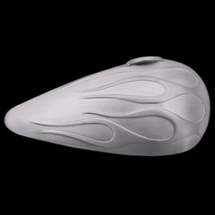 Motorcycle Gas Tank Flames Chopper Biker Belt Buckle