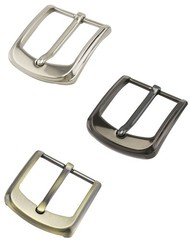 QWORK Classic Belt Buckles Set, 38-40 mm (1.5&Prime; – 1.6&Prime;), Silver, Bronze, Gray