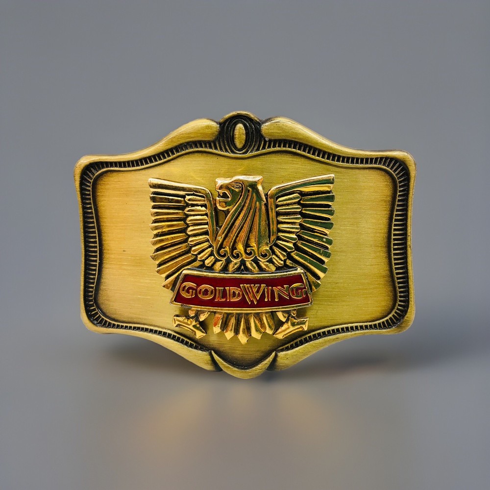 Vintage Egyptian Griffin Honda GoldWing Motorcycle Belt Buckle AHM 1978 MCM