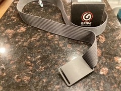 Grip6 36 inch gun medal casual W/ Grey Buckle w/ strap. New 1,75 Width
