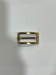 Solid Brass Raw Brass Belt Buckle Made in Italy Fits 0.79&Prime; Belt Strap