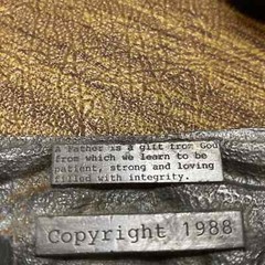 Vintage Pewter Fathers Day June 19th 1988 A Tribute To A Father Belt Buckle