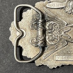 1977 “Oregon” Belt Buckle By Capt. Hawks Sky Patrol Novelty Co Pacific Northwest