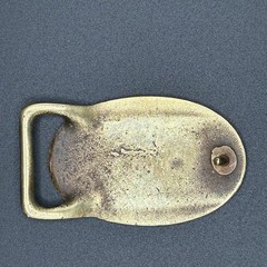 Vintage Thor Motocross Belt Buckle Brass Tone Oval Racing Logo Unisex