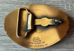 Vintage 1977 Coop Limited Edition Horse Pride Of The Arena Brass Belt Buckle