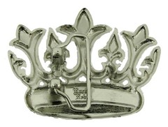 Crown Belt Buckle Silver Metal Western Cowboy Cowgirl Men Women Rodeo Rock Rebel