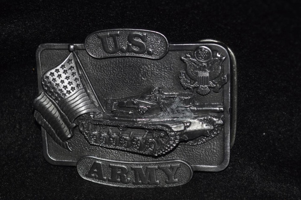 Bergamot 1982 U.S. ARMY(K-132 Hand Made In USA Pewter)Belt Buckle..
