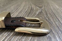 Douglas Magnus 14k Solid Gold XL Belt Buckle Set ✅