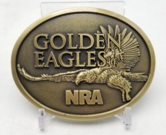 NRA 2013 Golden Eagles Limited Edition Belt Buckle With Box NEW No papers