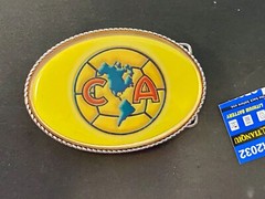 Ca Soccer Club América Football Flashing Led Lights! Belt Buckle Fresh Battery!