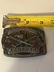 Mens belt Buckle bergamot Works 1986 Cowboy Western Southern By Grace Of God US