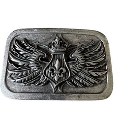 English Laundry Mens Belt Buckle Signed Christopher Wicks 925 Silver Plated wing