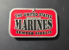 VTG United States Marines 2003 Belt Buckle « Always Faithful » Made in USA Metal