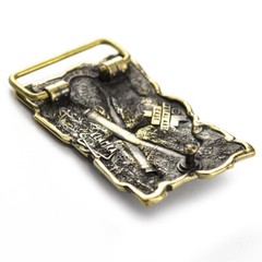 Brass belt buckle Gods of war, Military field artillery cannons, Rocket Forces