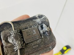 Buck Knives Metal Belt Buckle, Four Generations of Knife Makers