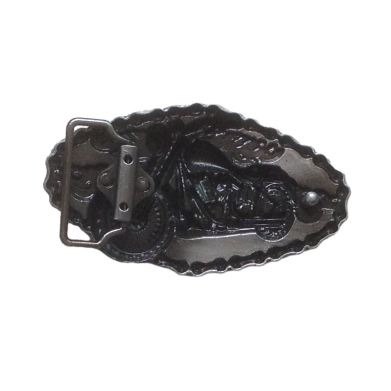 Teen Metal Oval Belt Buckle Rock Fans Relief Pattern Belt Buckle Replacements