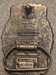 Vintage 1997 Great American Buckle Co. Pure Pewter Bald Eagle Belt Buckle
