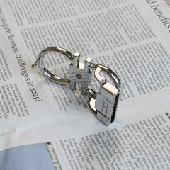 Salvatore Ferragamo Alloy Horseshoe Buckle for 34-35mm leather strap Silver