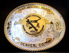 Rocky Mountain Master Mechanics 1992 Meeting Hosts Montana Silver Belt Buckle