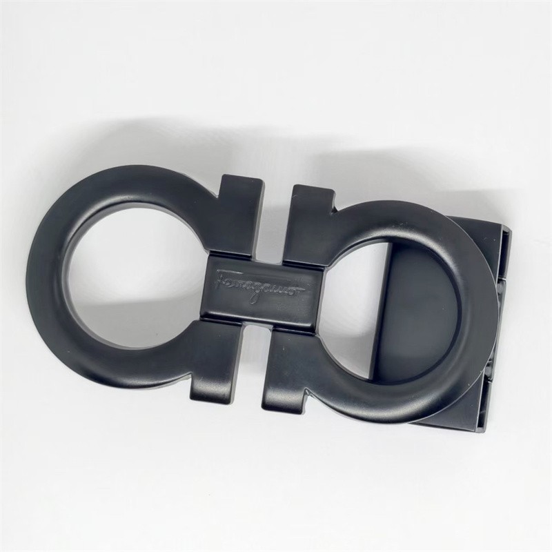 Ferragamo Belt Buckle Classic Alloy matte black for 34-35mm leather strap Men