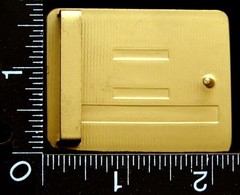 MG12150 VINTAGE *LEAGUE ABC AWARD* MOST IMPROVED AVERAGE BELT BUCKLE