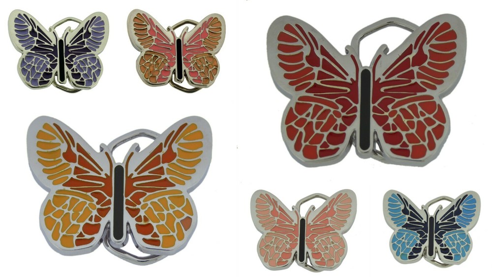 belt buckles lot 6 pieces Collection High Quality Butterfly for 1.25&Prime; Inch Belts