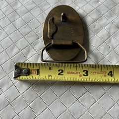 Vintage 1953 CORVETTE belt buckle SOLID BRASS Indiana Metal Craft 1976