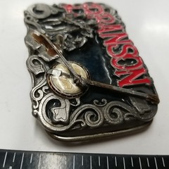 BRANSON MISSOURI Belt Buckle BC-0007~Enamel Banjo Fiddle~Big Cabin Wholesale #77