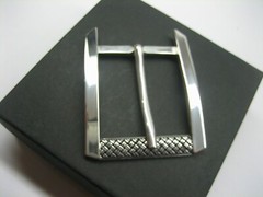 STERLING SILVER 925 BUCKLE AVAILABLE FOR 1&Prime; 1-1/8&Prime; 1-1/4&Prime; 1-3/8&Prime; 1-1/2&Prime; BELTS