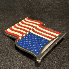 New! High Quality Enameled Metal American Waving Flag Belt Buckle
