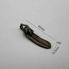 Brass Feather Pendants For Decoration #SALES lot