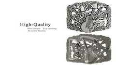 Unique Buckle 1973 Guitar Engraved Buckle Fits 1-1/2&Prime;(38mm) Wide Belt