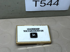 Vintage John Deere Belt Buckle Leadership You Can Count On Metal Tile